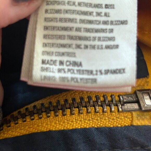 Blizzard Licensed Overwatch Full-Zip Winston Space Bomber Jacket Size Medium - Picture 5 of 11